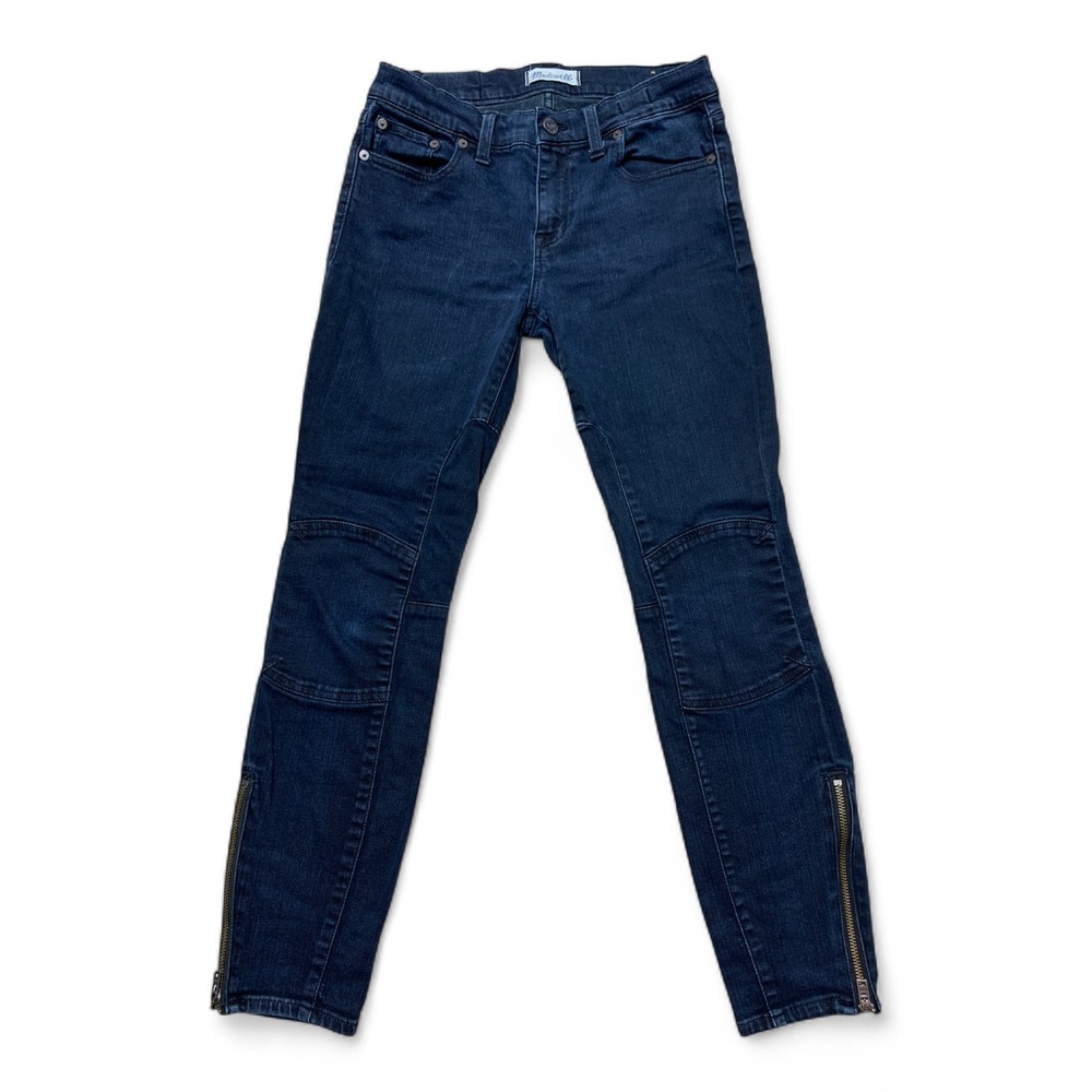 Madewell Classic Skinny Skinny Ankle‎ Zip Jeans Women's 27 Rebel Dark Wash